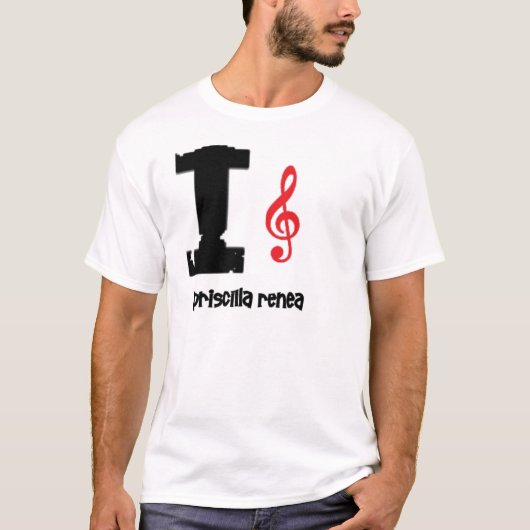 T-shirt clef d'amour de priscilla (Devant)