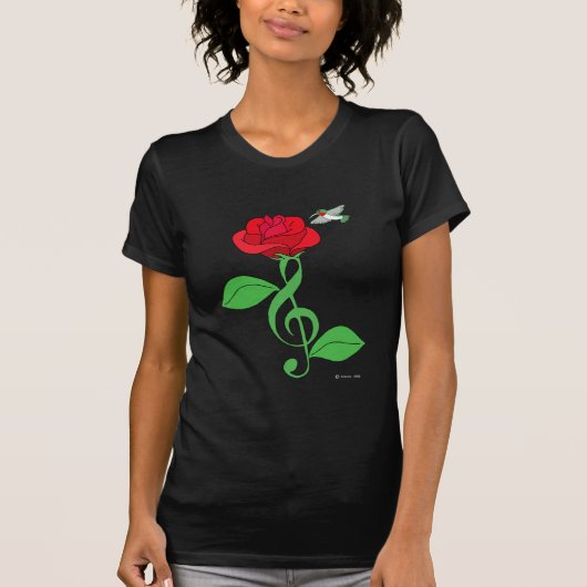T-shirt Clef rose de colibri (Devant)