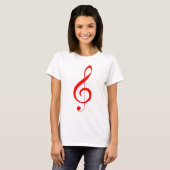 T-shirt Clef triple rouge (Devant entier)
