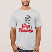 T-shirt Clem Fandango Funny TV Citation rouge (Devant)