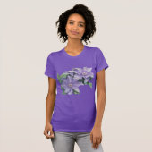 T-shirt Clematis violet (Devant entier)