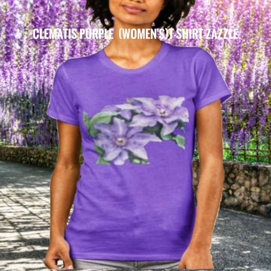 T-shirt Clematis violet