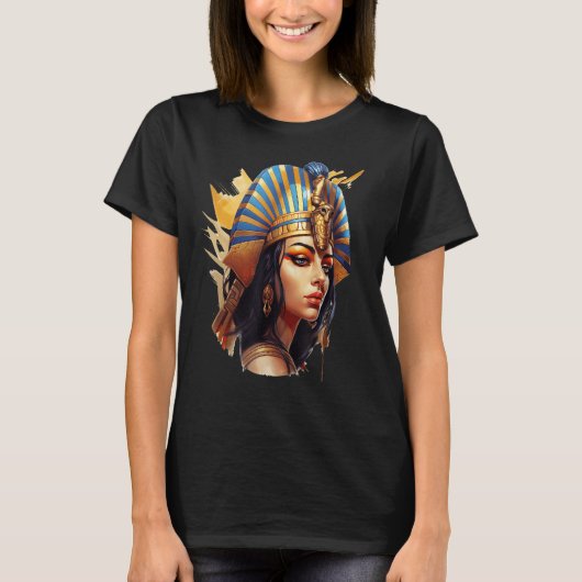 T-shirt Cleopatra, reine déesse de l'Égypte ancienne (Devant)