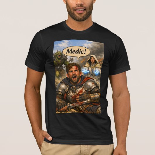 T-shirt Clerc Guérisseur Combattant (Devant)