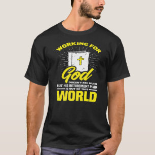 T-shirt Clergé Dieu Pasteur Bible Chrétien Ministre Prêtre