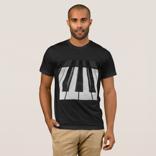T-shirt Clés de piano (Devant entier)