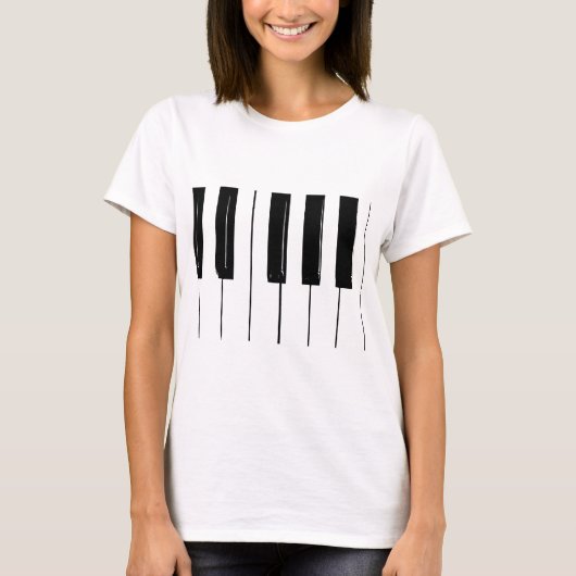 T-shirt Clés de piano (Devant)