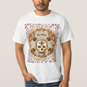 T-shirt Clés squelette crâne