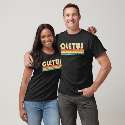 T-shirt CLETUS Nom Personnalisé Funny Retro Naissance Vint (Unisexe)