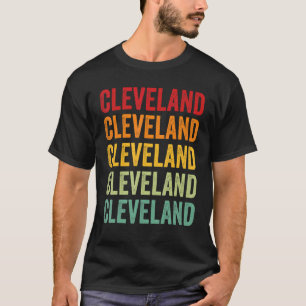T-shirt Cleveland County Oklahoma Rainbow Text Design