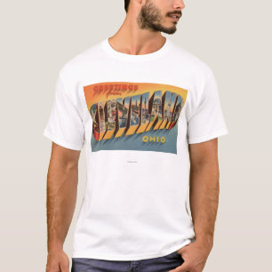 T-shirt Cleveland, Ohio - grandes scènes 2 de lettre
