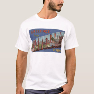 T-shirt Cleveland, Ohio - grandes scènes 3 de lettre