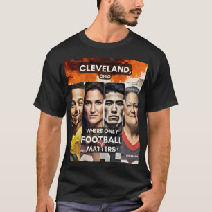 T-shirt Cleveland - Où seul le football compte
