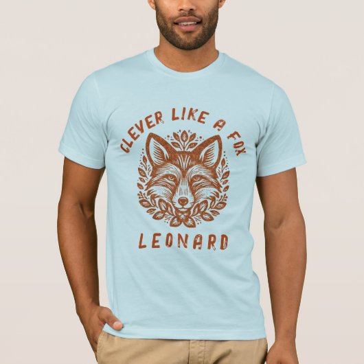T-shirt Clever Like a Fox - Your Text (Devant)