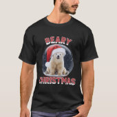 T-shirt Clic Snow Globe Noel Lar Bear (Devant)