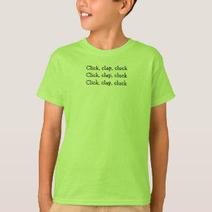 T-shirt Click, Clap Kids Tongue Twister T's
