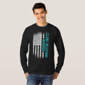 T-shirt Client Relations Manager avec drapeau américain (Devant entier)