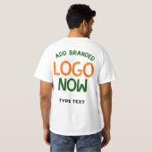 T-SHIRT CLIENT SIMPLE CONTEMPORAIN PROPRE BLANC MODE (Dos entier)