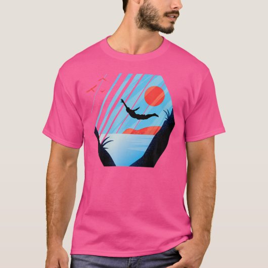 T-shirt Cliff Diving (Devant)