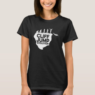 T-shirt Cliff Jumping Evolution Graphique Cliff Jumper Tom