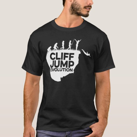 T-shirt Cliff Jumping Evolution Graphique Cliff Jumper Tom (Devant)