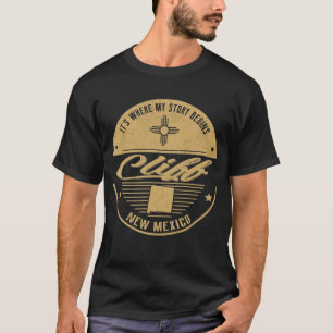 T-shirt Cliff Nouveau-Mexique C'est où mon histoire commen