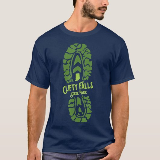 T-shirt Clifty Falls State Park Indiana in Outdoors Boot (Devant)