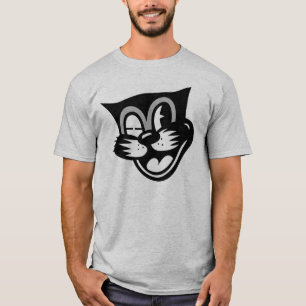 T-shirt Cligner de l'oeil le chat noir