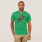 T-shirt Clignotement du nord (jaune-à manche) (Devant entier)