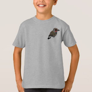 T-shirt Clignotement du nord (rouge-à manche)