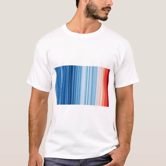 T-shirt Climate Crisis Warming stripes (Devant)