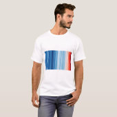 T-shirt Climate Crisis Warming stripes (Devant entier)