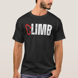 T-shirt CLIMB Rock Climber Carabiner Climbing Mountains Mo