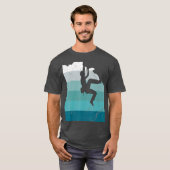 T-shirt Climber Escalade Bouldering Free Speed Solo Cadeau (Devant entier)
