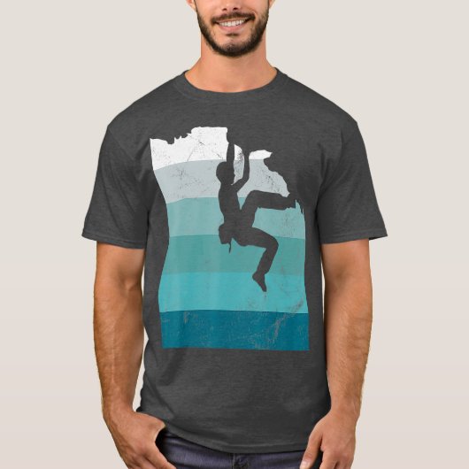 T-shirt Climber Escalade Bouldering Free Speed Solo Cadeau (Devant)