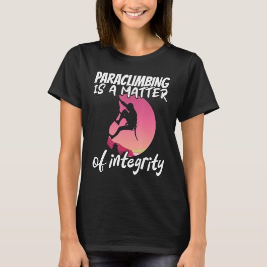 T-shirt Climber Rock Climbing Matter of integrity Boulderi (Devant)
