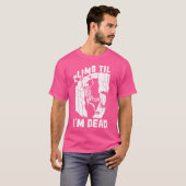 T-shirt Climber Skeleton Mountain Climat - Mountain Rock (Devant entier)
