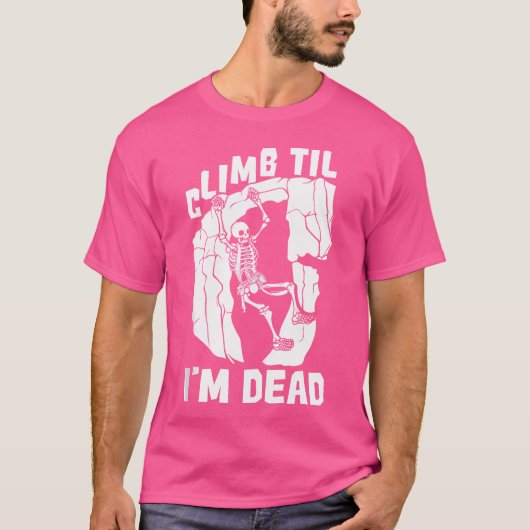 T-shirt Climber Skeleton Mountain Climat - Mountain Rock (Devant)