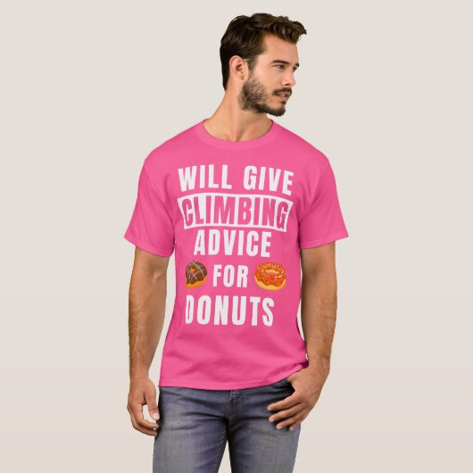 T-shirt Climbing Advice For Donuts Climber Bouldering Funn (Devant entier)