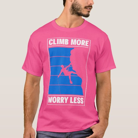 T-shirt Climbing Bouldering Climber Mountain Climber Rock (Devant)