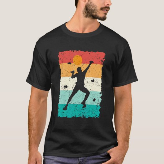 T-shirt Climbing Bouldering Vintage Mountains Climber (Devant)