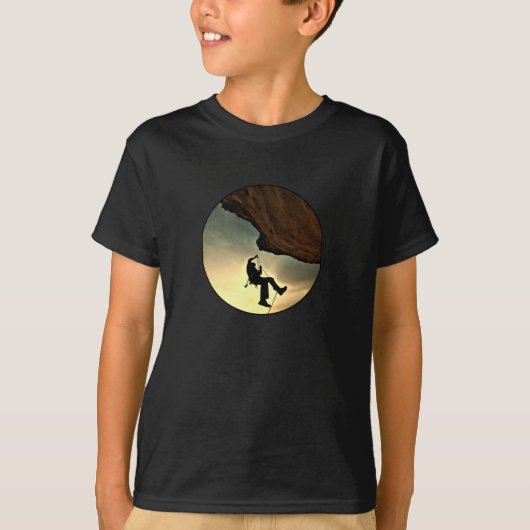T-shirt Climbing mountain man (Devant)