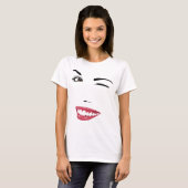 T-shirt clin d'oeil et sourire (Devant entier)