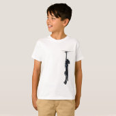 T-shirt Clingy Black Lab Off-Leash Art™ (Devant entier)