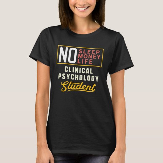 T-shirt Clinical Psychology Major Studen Graduation (Devant)