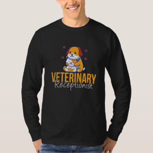 T-shirt Clinique vétérinaire réceptionniste