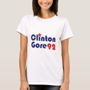 T-shirt Clinton Gore 92 Démocrate Rétro