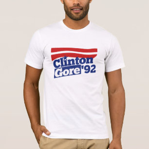 T-shirt Clinton Gore 92 politique rétro