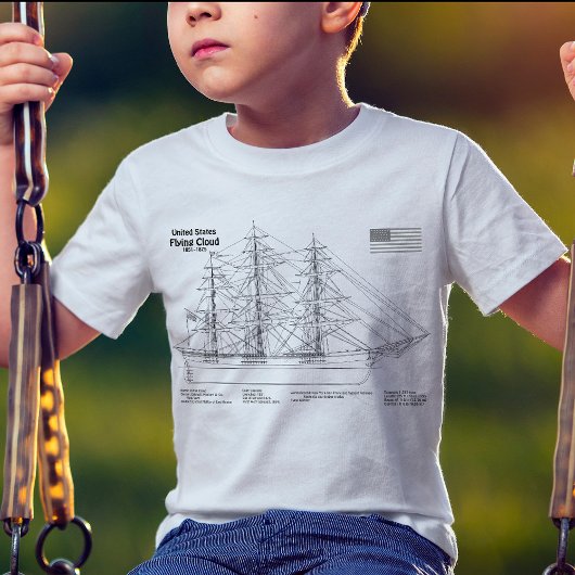 T-shirt Clipper Ship Floud - Plan d'expédition SD