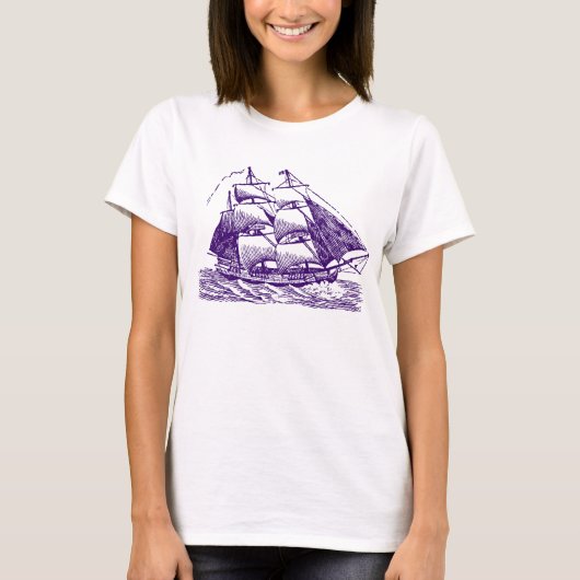 T-shirt Clipper - Violet profond (Devant)